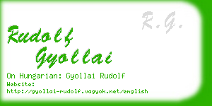 rudolf gyollai business card